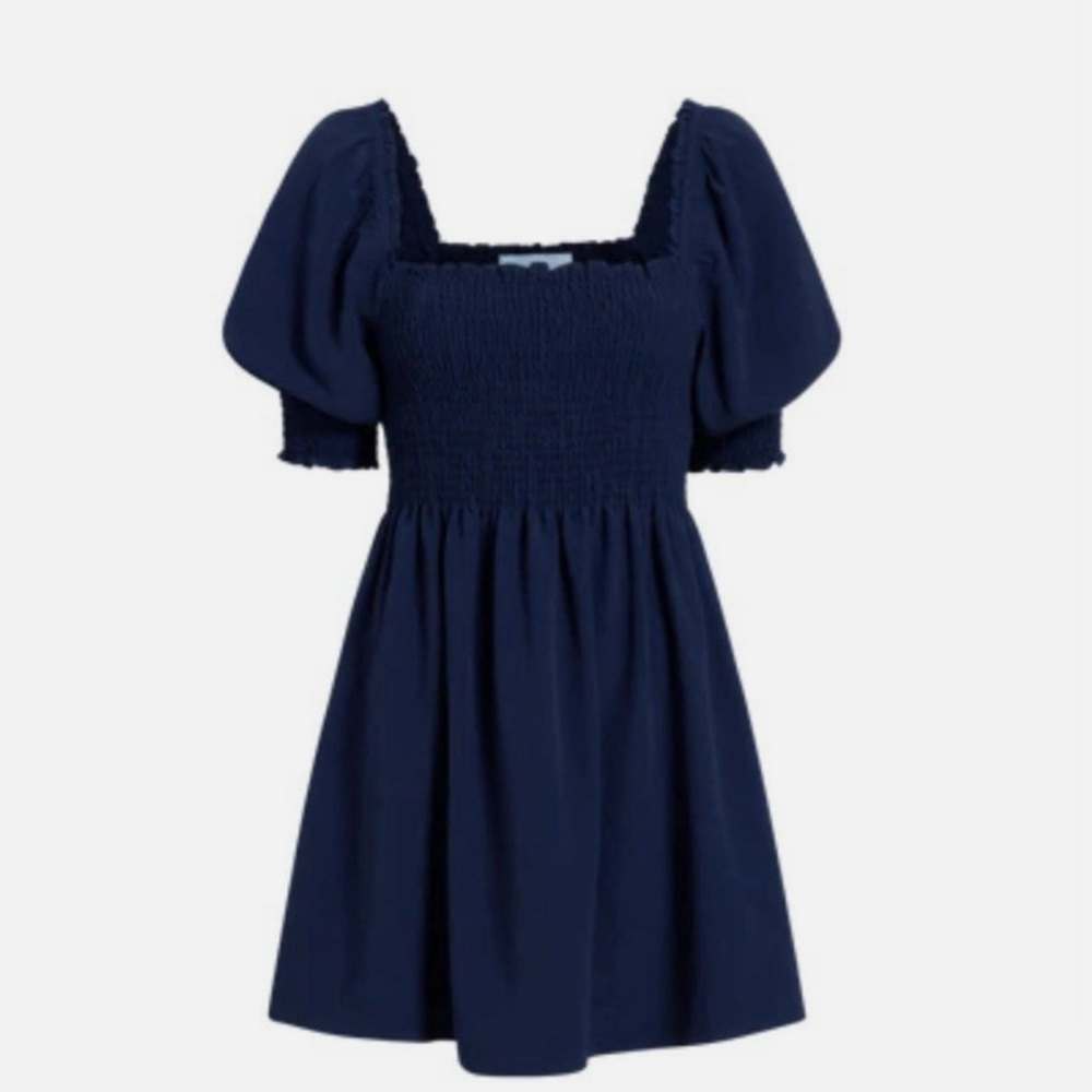 Hill House ‘The Athena’ Nap Dress - Wrink Resistant Navy Crepe, M
